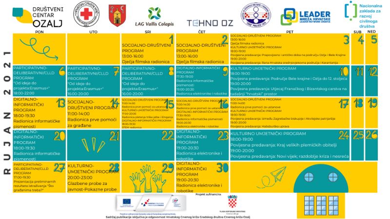 DC Ozalj kalendar rujan